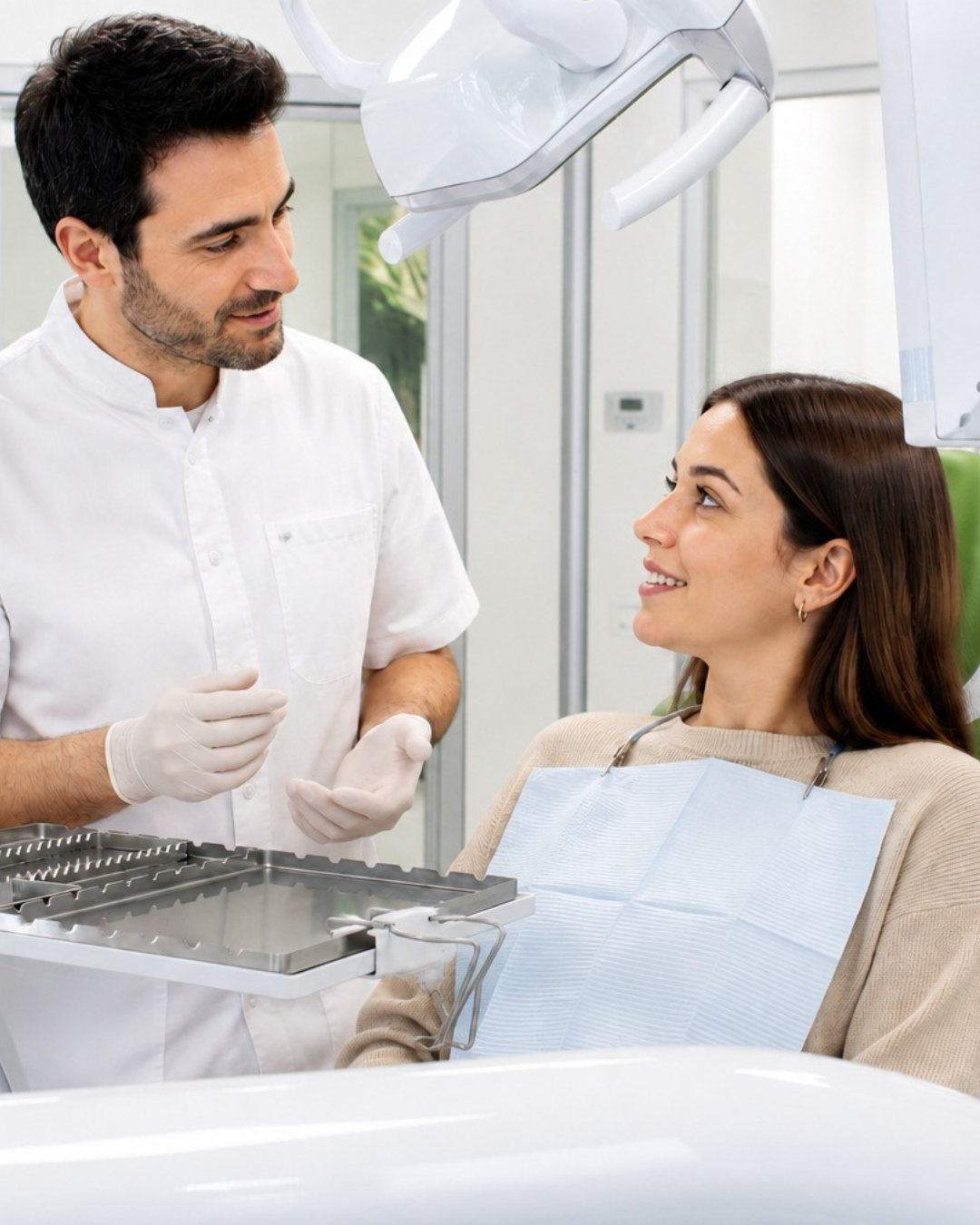 Dentista con paziente